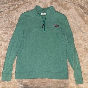 Vineyard Vines Green Quarter-Zip Pullover